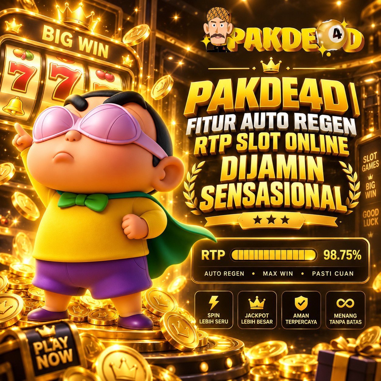 PAKDE4D | Fitur Auto Regen RTP Slot Online Dijamin Sensasional
